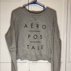 Light grey cropped crewneck from Areopostale